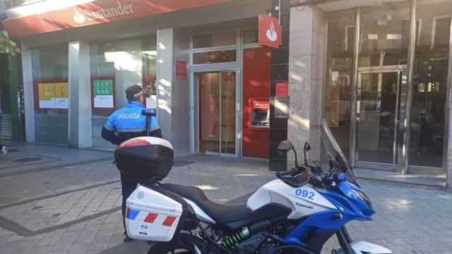 La Policía Local de Valladolid en el lugar en el que se produjeron los hechos