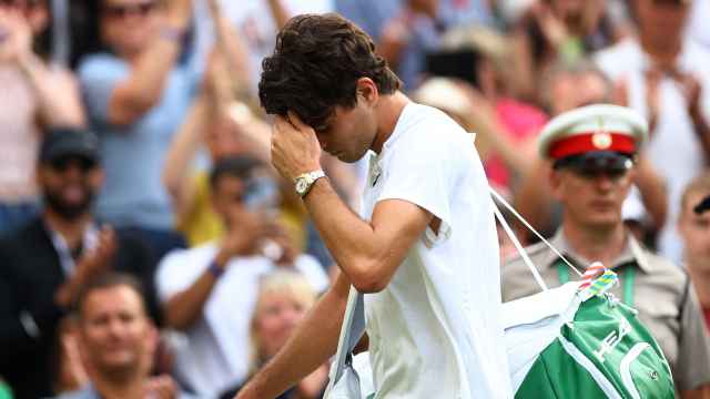 Taylor Fritz después de su derrota contra Rafa Nadal en Wimbledon