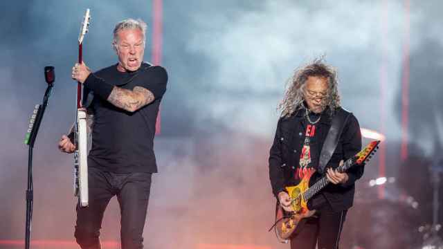 James Hetfield y Kirk Hammett durante la actuación de Metallica en el Mad Cool. Foto: Ricardo Rubio/Europa Press