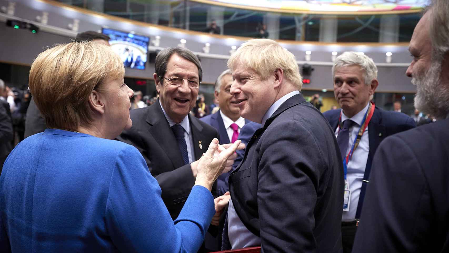 Boris Johnson, durante su último Consejo Europeo en octubre de 2019 cuando firmó el Brexit