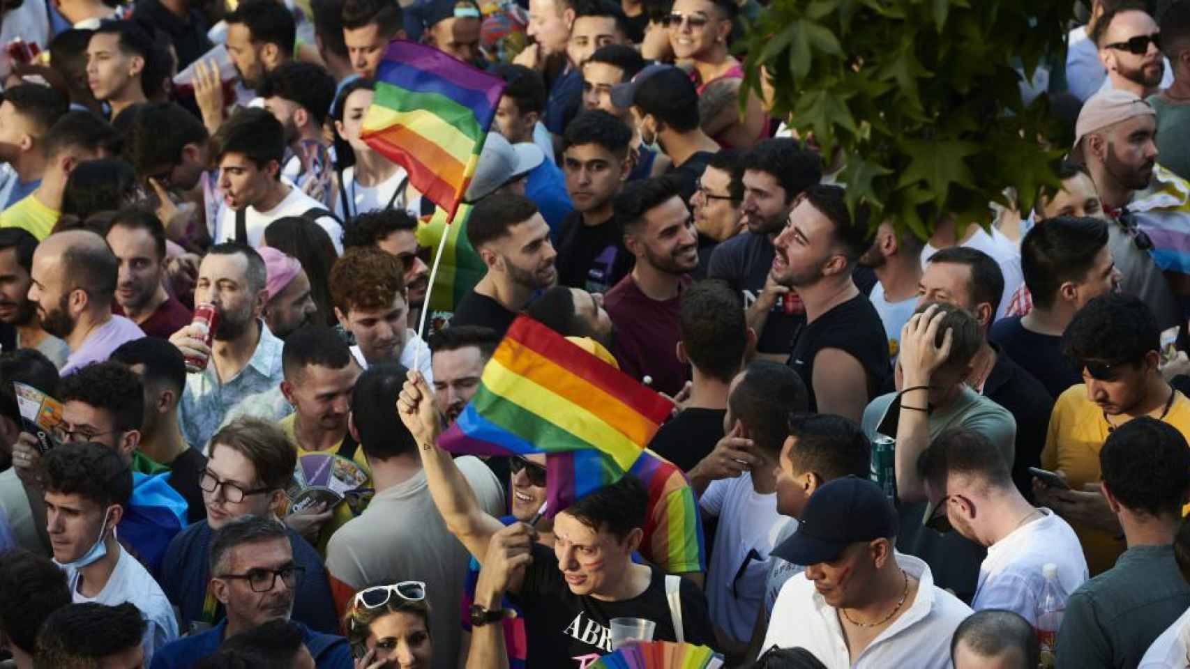 Una fiesta del Orgullo LGTB de Madrid.