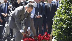 El Rey Felipe VI, durante el homenaje a Miguel Ángel Blanco este domingo 10 de julio en Ermua