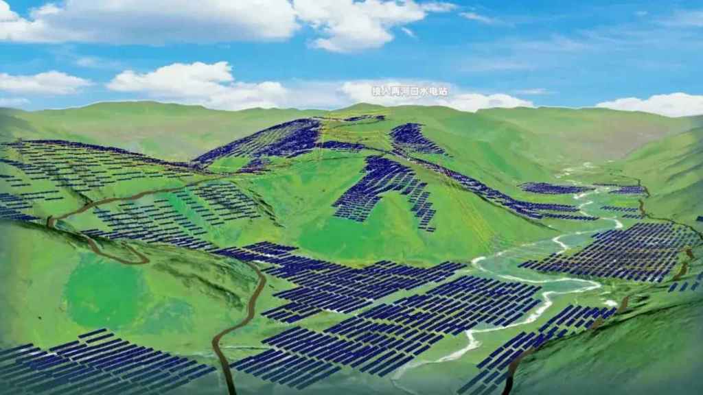 Render de la central fotovoltaica Kala