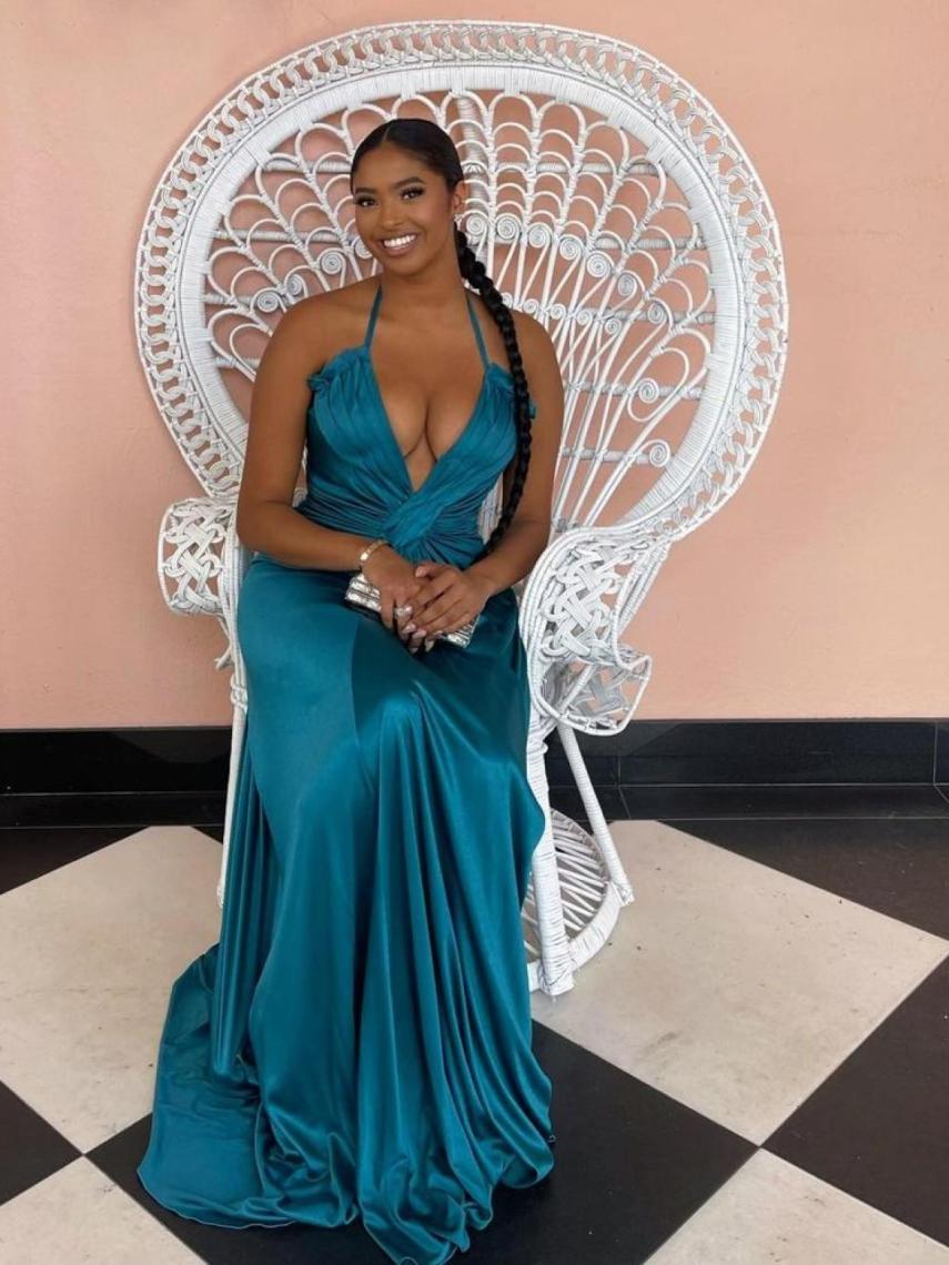 Natalia Bryant, en la boda de Brooklyn Beckham y Nicola Peltz el pasado 9 de abril en Miami.