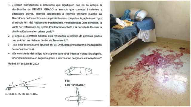 La pregunta de las diputadas y la celda tras la agresión en la cárcel de Murcia.