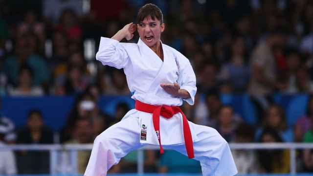 La extraordinaria karateka talaverana Sandra Sánchez, en una imagen de archivo