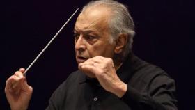 El director de orquesta Zubin Mehta durante uno de sus recitales.