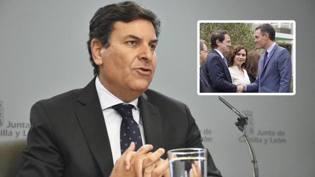 Carlos Fernández Carriedo, portavoz de la Junta, anuncia las peticiones que Mañueco llevará a la reunión con Sánchez