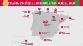 Los 15 estadios españoles candidatos a albergar el Mundial 2030