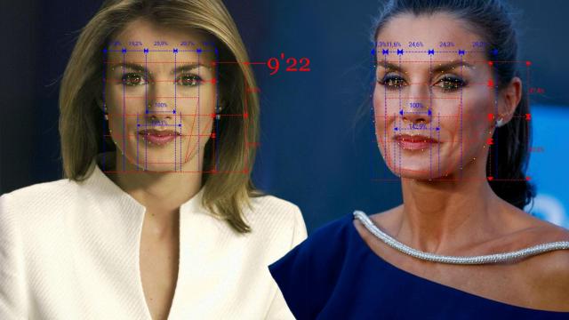 La reina Letizia ya lucía en 2003 un rostro 'perfecto' según los ideales basados en la proporción matemática.