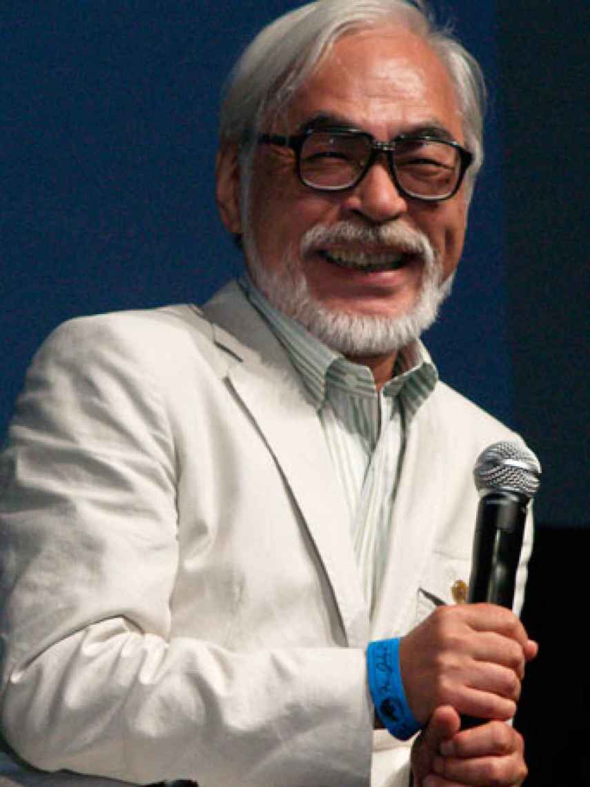 Hayao Miyazaki en la Comic-Con de San Diego en 2009