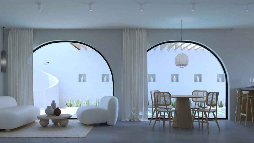 Proyecto para convertir el garaje de un chalet, en el centro de Madrid, en un apartamento con piscina.
