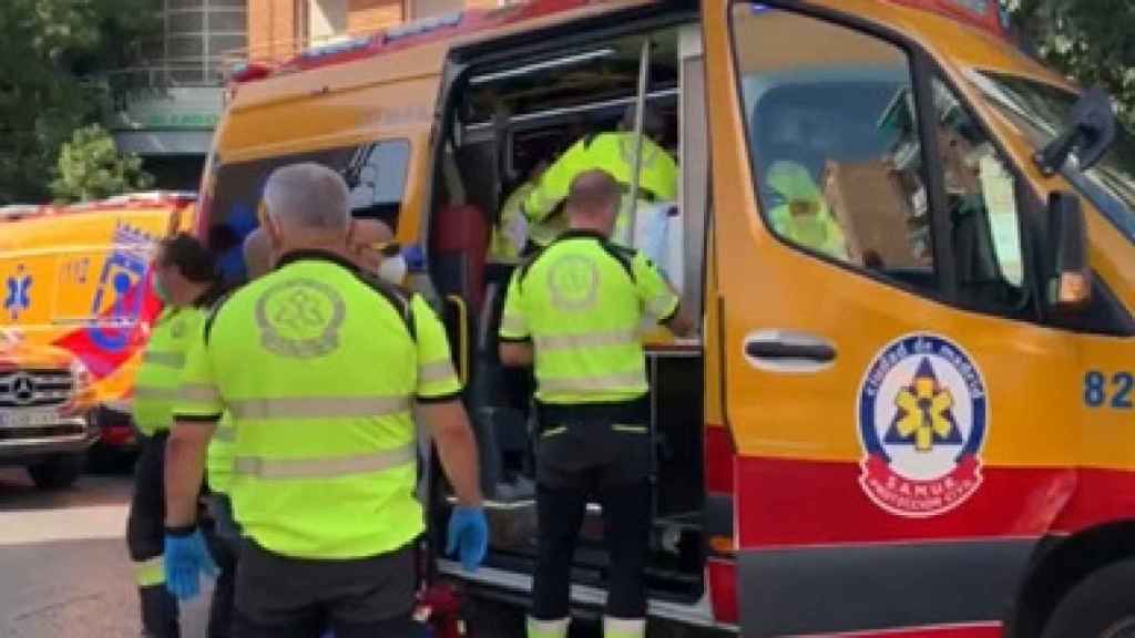Emergencias Madrid atiende al trabajador de limpieza que sufrió un golpe de calor