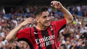 Brahim Díaz, en un partido del AC Milan de la temporada 2021/2022