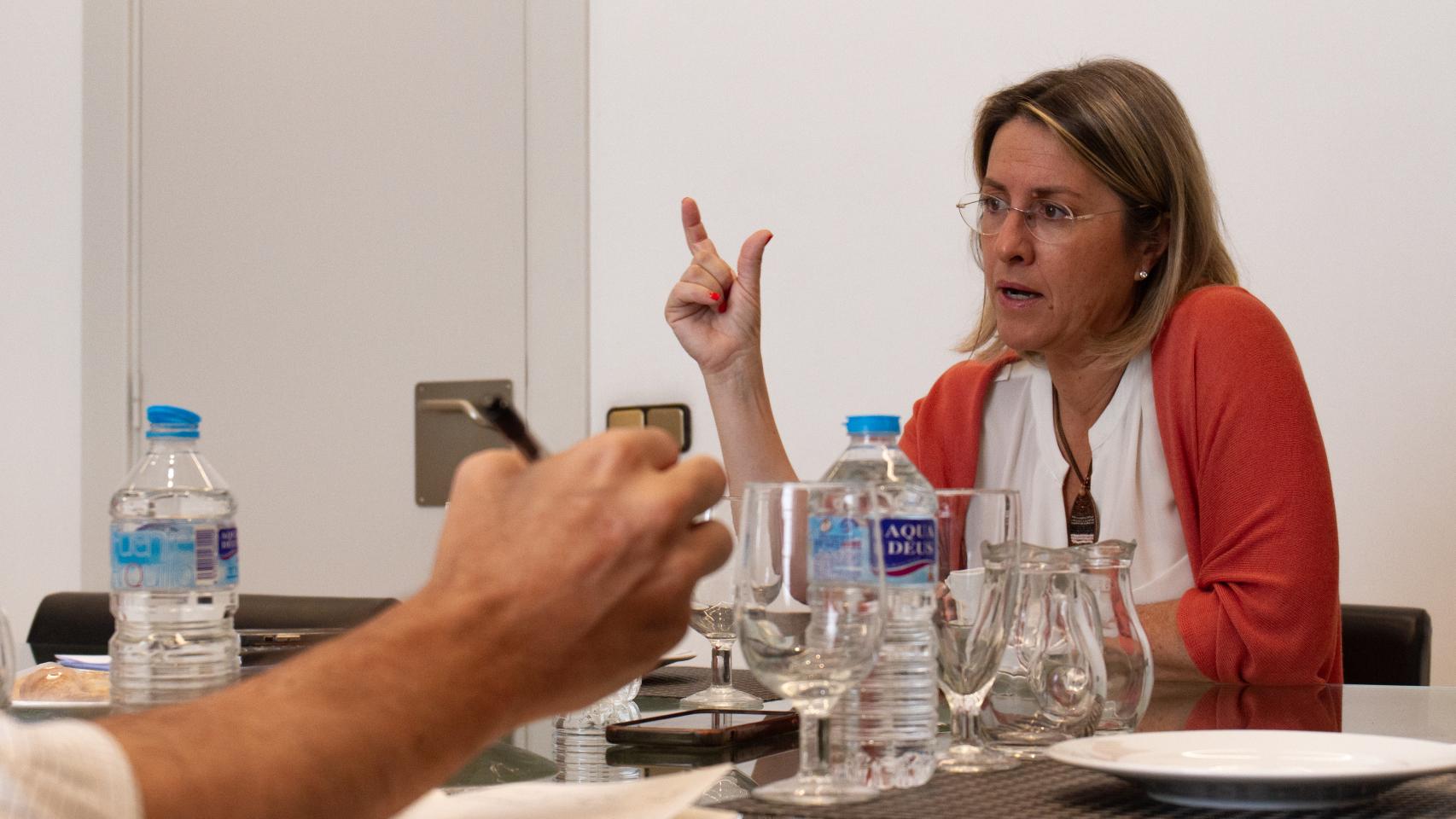 Patricia Pérez durante la entrevista con MagasIN.