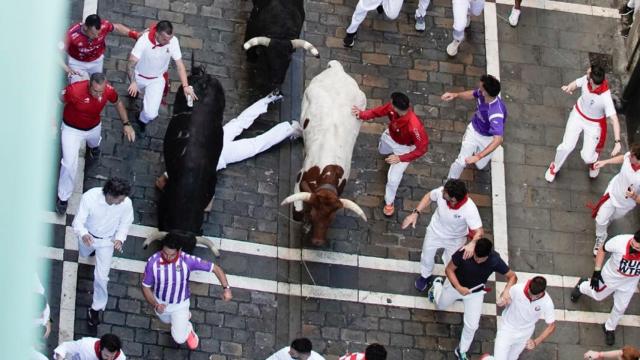 Fernando del Valle vuelve a San Fermín. Fotografía de Pablo Mena cedida por Fernando a EL ESPAÑOL de Castilla y León