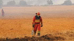 Incendio en la provincia de Zamora