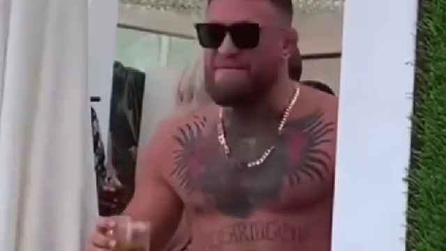 El luchador de la UFC Conor McGregor, celebrando su cumpleaños en Ibiza