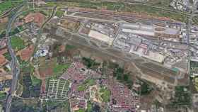 Vista aérea de la zona donde se proyectan las 22 viviendas unifamiliares, junto al aeropuerto de Málaga.