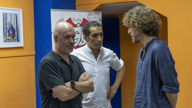 Unai Sordo, Vicente Andrés y Steven Forti, de izquierda a derecha