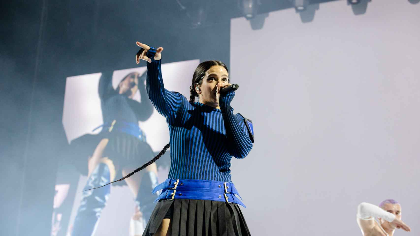 Rosalía durante el concierto ofrecido en Almería el 6 de julio.