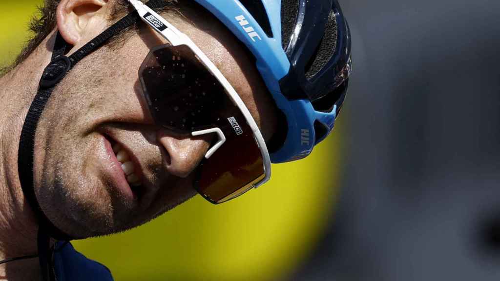 Hugo Houle, emocionado en el Tour de Francia