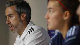Jorge Vilda y Patri Guijarro, en rueda de prensa de la selección española de fútbol femenino