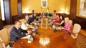 Los consejeros del PP y Ciudadanos en Andalucía en el último consejo de gobierno de la legislatura.