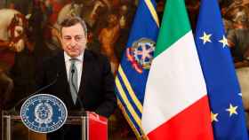 El todavía primer ministro italiano, Mario Draghi, en una imagen tomada en febrero en Roma.