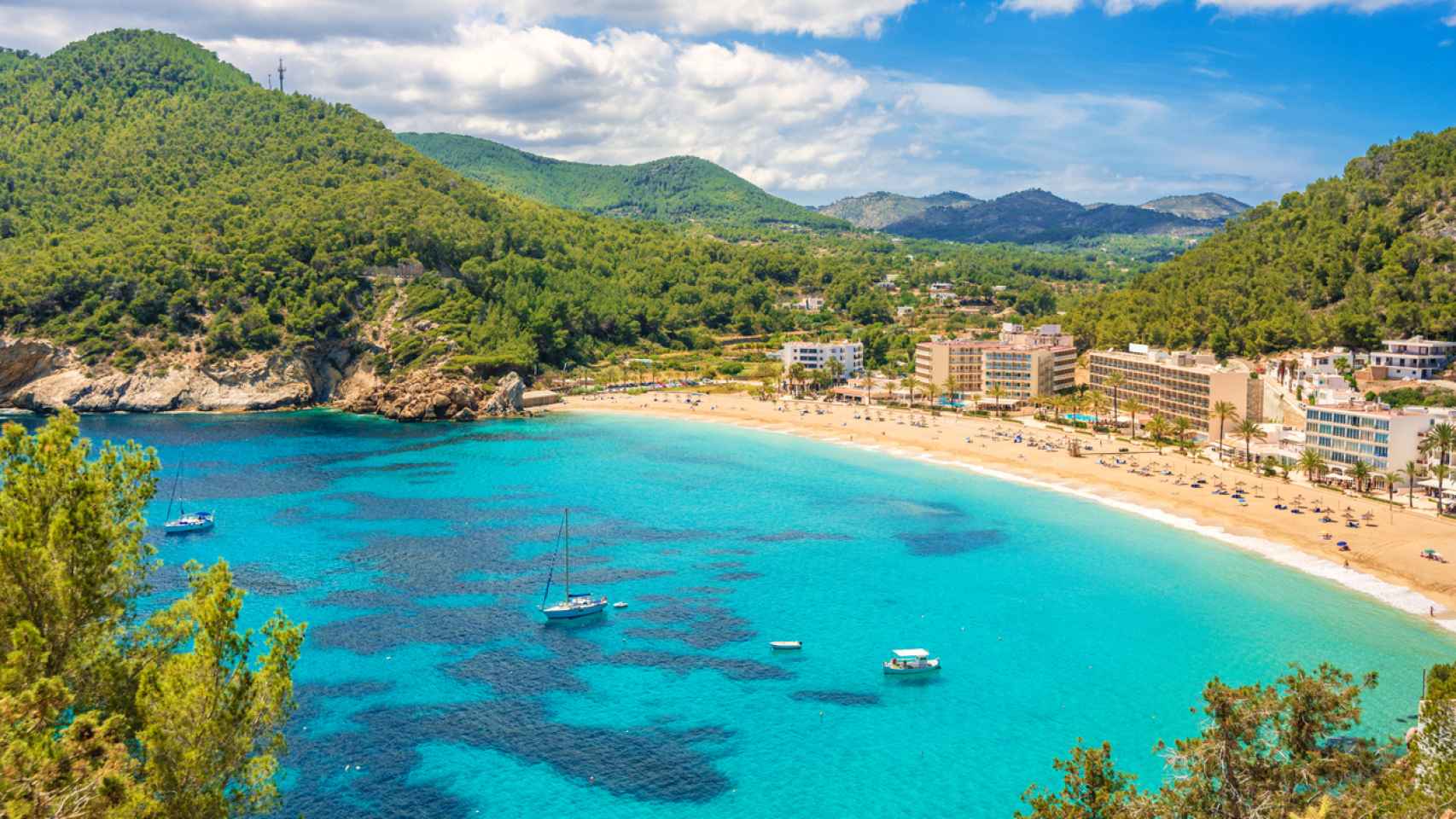 Una playa de Ibiza.