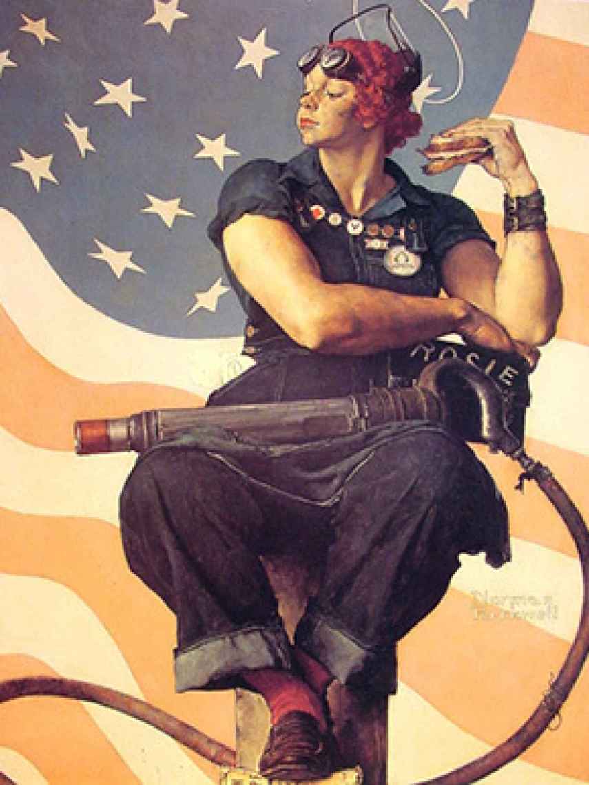 Rosie the Riveter (1943), Norman Rockwell.