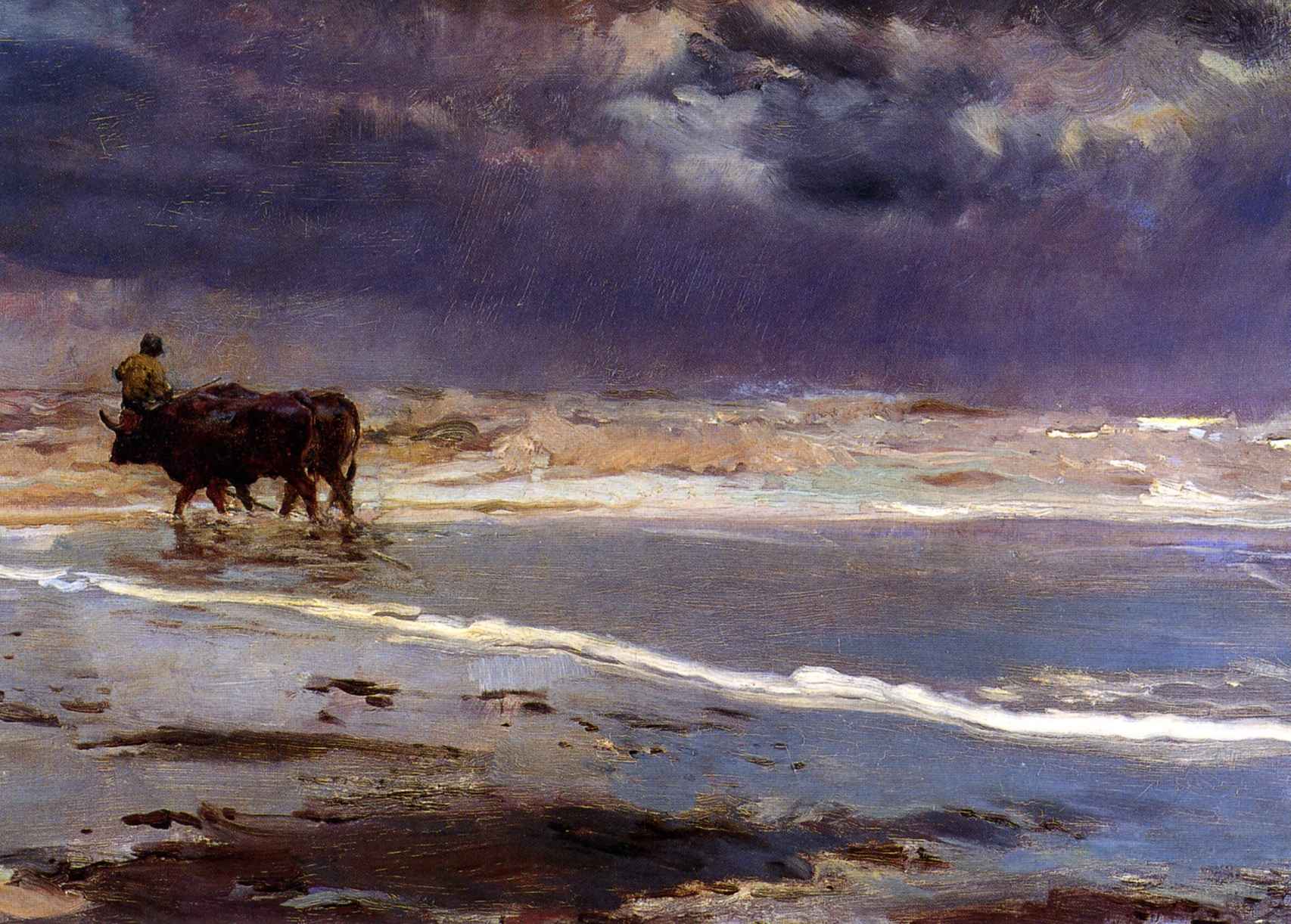 'Día gris en la playa de Valencia', 1901, colección particular