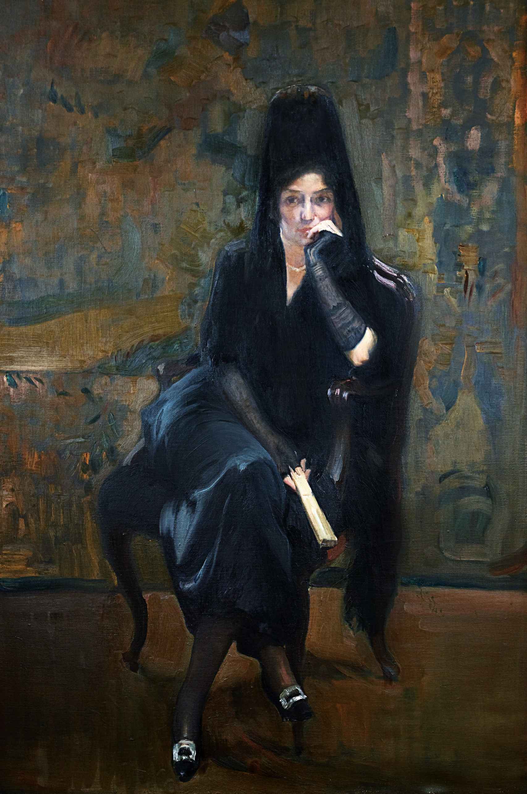 'Clotilde con mantilla negra', 1911-1920, Museo Sorolla