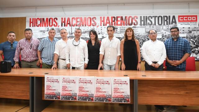 Vicente Andrés, secretario regional de CCOO en Castilla y León, durante las jornadas de hoy en Burgos