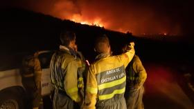 Imagen de archivo de uno de los incendios que ha azotado Castilla y León estos días.