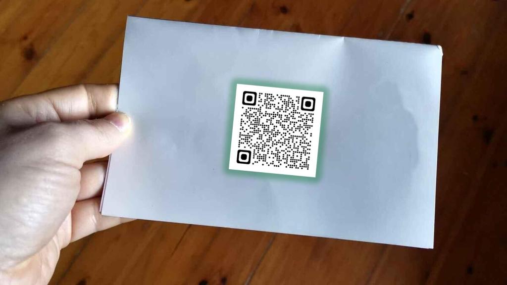 QR codes to pass passwords