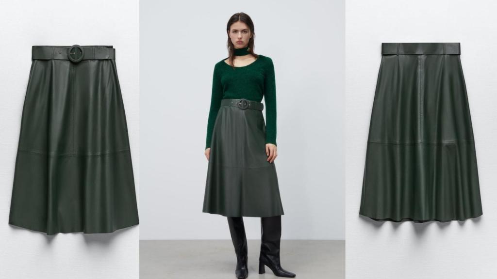 falda de las rebajas Zara que no te quitarás el próximo invierno por 12´95 euros