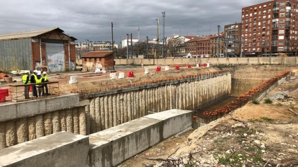 Las obras del soterramiento en Valladolid