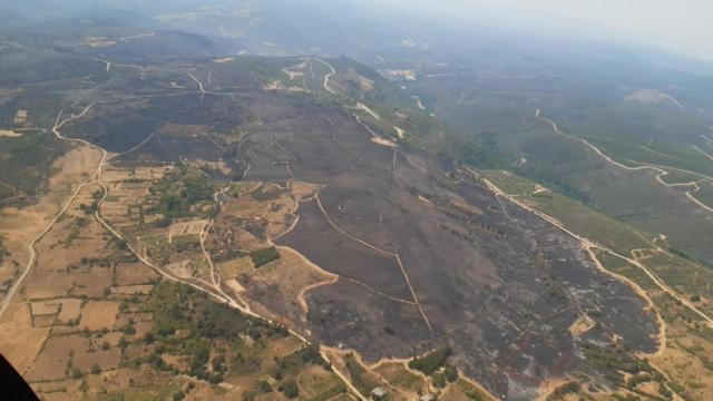 Incendio en Figueruela de Arriba