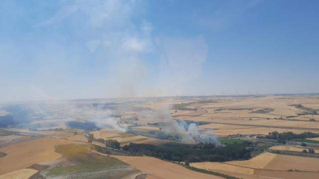 Imagen del incendio en Buniel