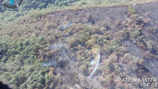 Incendio en Montes de Valdueza, en la provincia de León