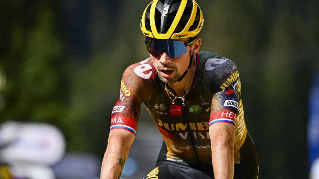 Primoz Roglic durante una etapa del Tour de Francia 2022