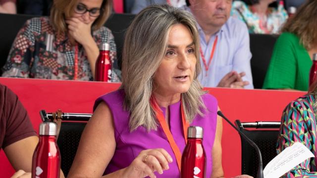 Milagros Tolón en el Comité Federal del PSOE.