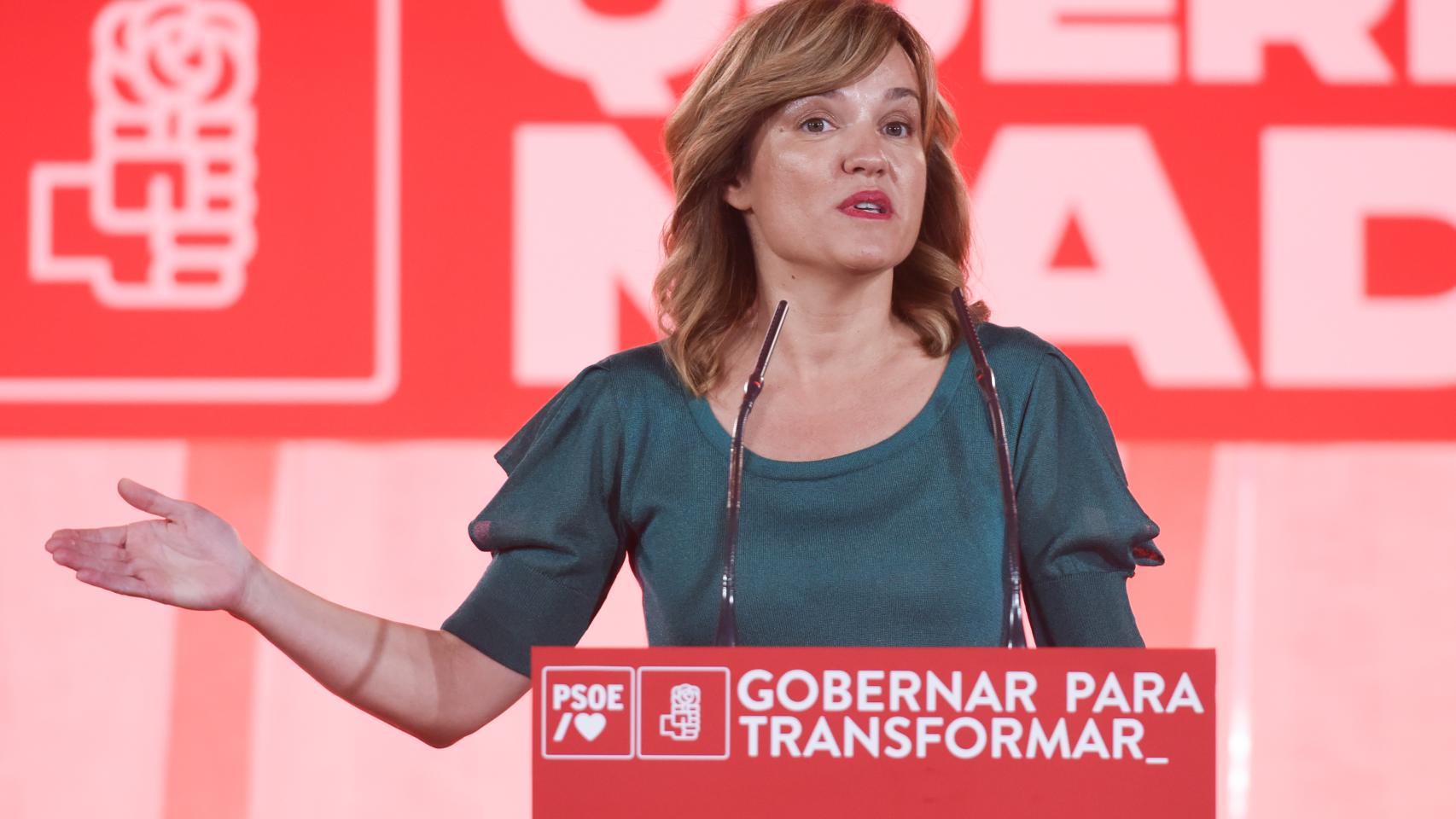 La nueva portavoz del PSOE, la ministra de Educación Pilar Alegría.