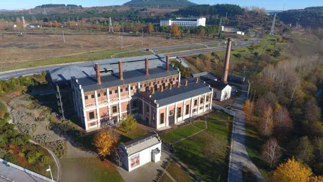 Imagen aérea del reconvertido Museo de la Energía en Ponferrada