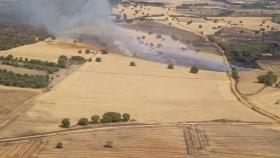 Incendio en el término de Marquiz de Alba