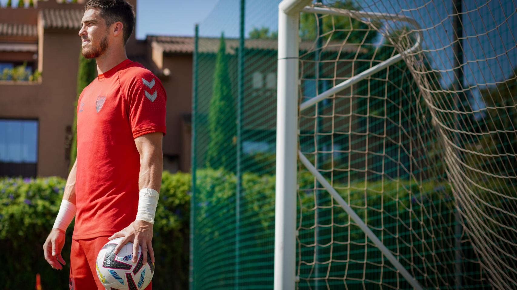 Rubén Yáñez, portero del Málaga CF
