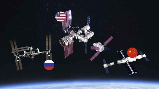 Estaciones espaciales de Rusia, Estados Unidos y China