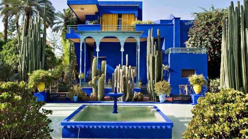 Imagen del jardín botánico Majorelle en Marrakech.