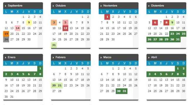 Calendario del curso escolar 2022-2023 en Castilla y León